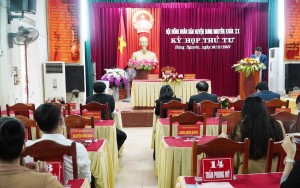 HĐND huyện Hưng Nguyên khóa XX, nhiệm kỳ 2021 -2026 tổ chức kỳ họp thứ 4